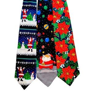 Set of Three Christmas Theme Ties